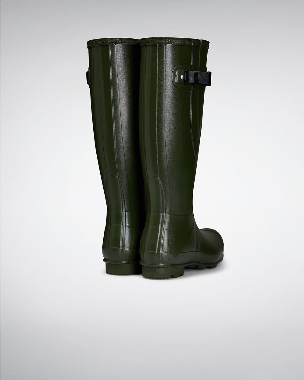 Botas De Altas Norris Field Side Adjustable Hunter Mujer - Verdes - 719825WZU